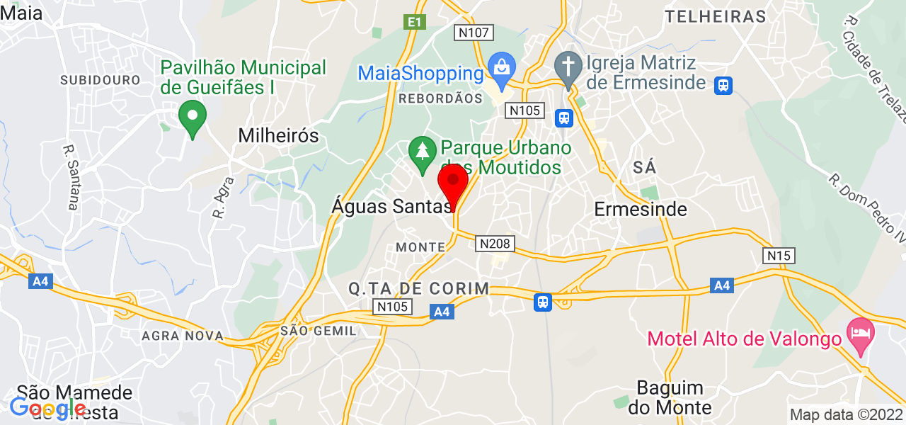 Bem-te-quer - Cuidados em domic&iacute;lio - Porto - Maia - Mapa