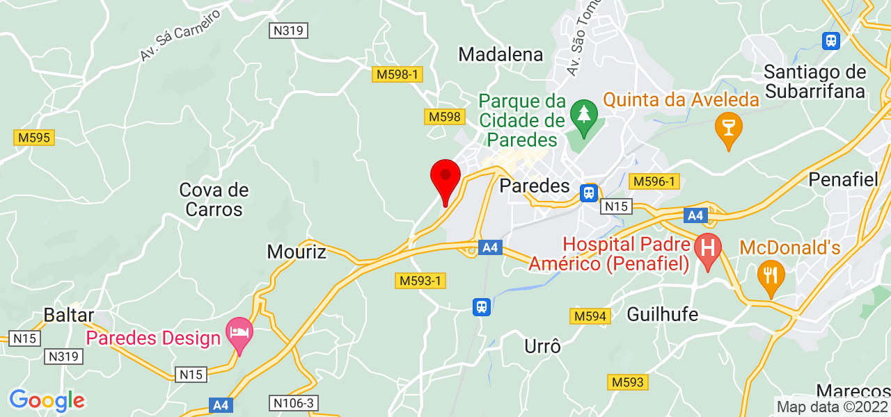 Marta Perestrelo Pinto - Porto - Paredes - Mapa