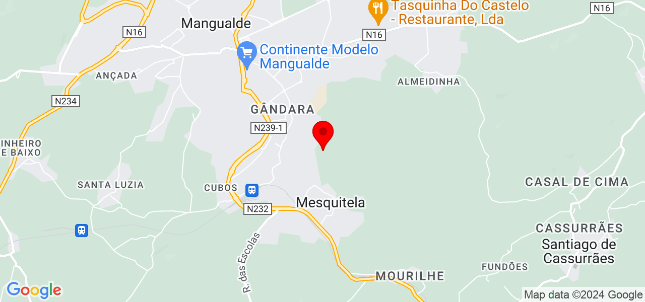 Costa &amp; Santos - Viseu - Mangualde - Mapa