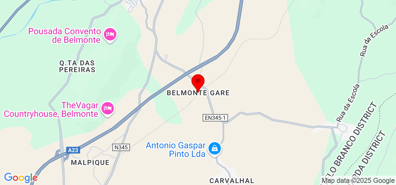 Pedro lanca - Castelo Branco - Belmonte - Map