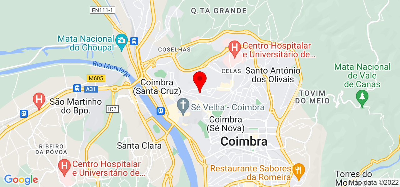Alda Fonseca Ferreira - Coimbra - Coimbra - Mapa