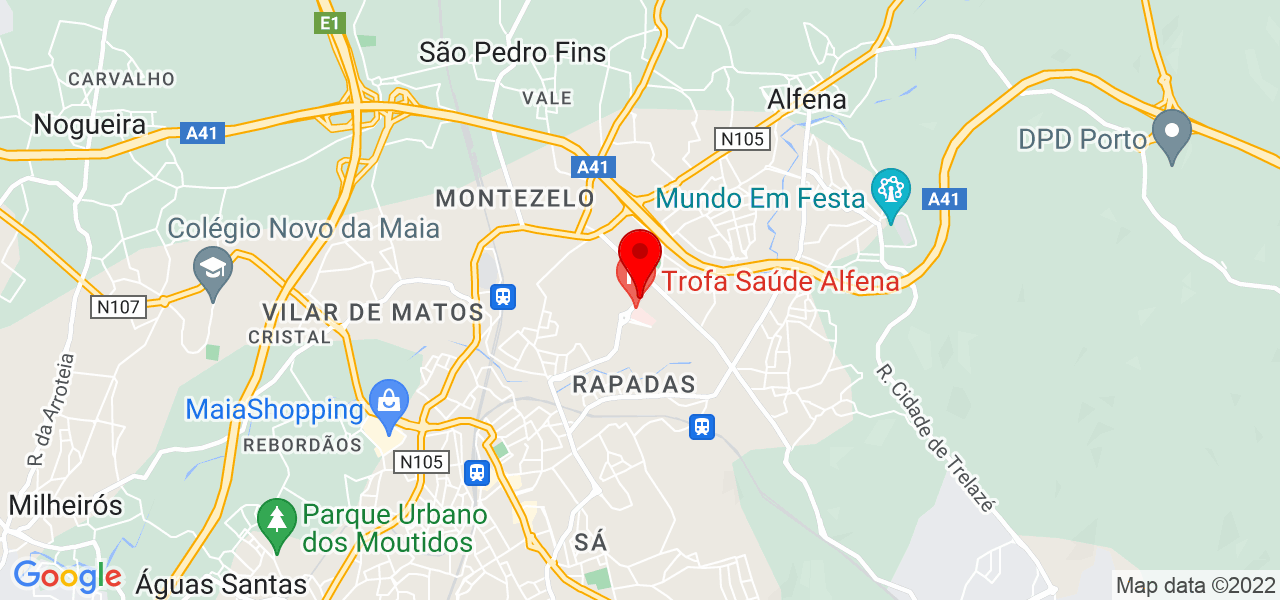 APBS Interiores - Porto - Valongo - Mapa