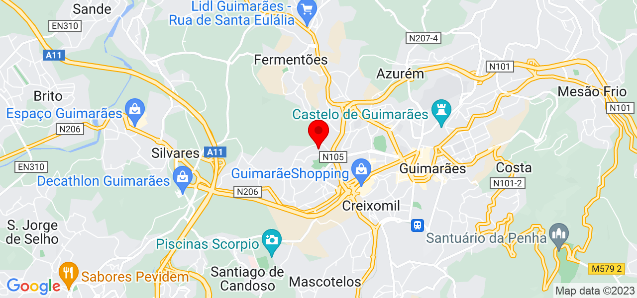 Leoes da Limpeza - Braga - Guimarães - Mapa