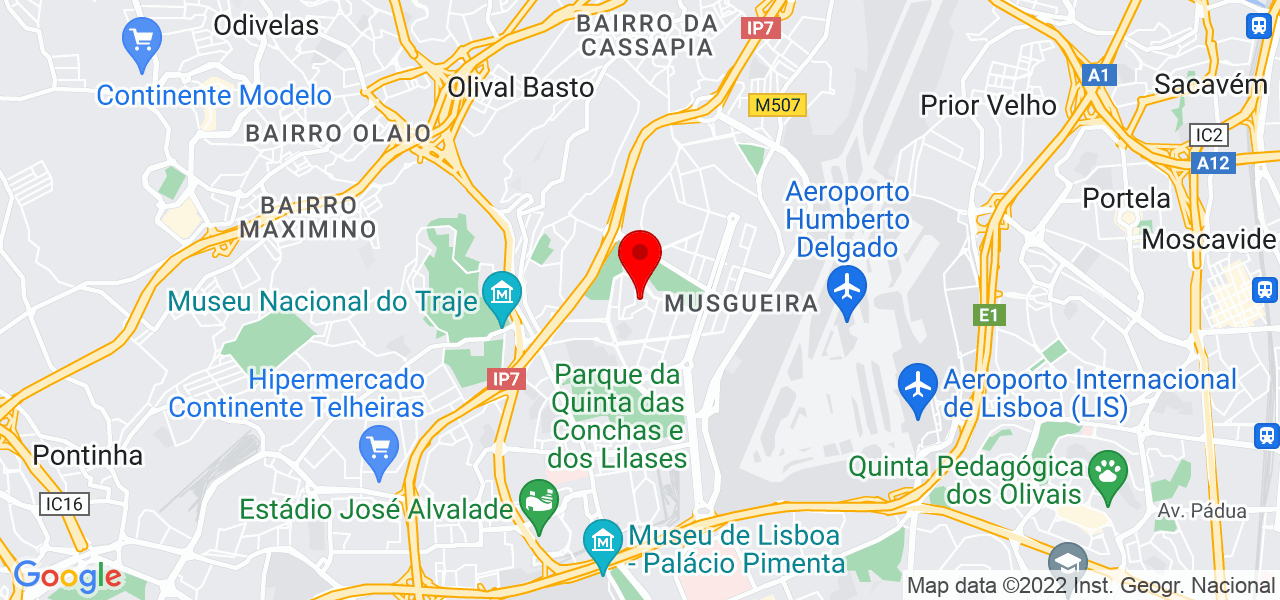 Paulo caba&ccedil;o ferrari das tintas - Lisboa - Lisboa - Mapa