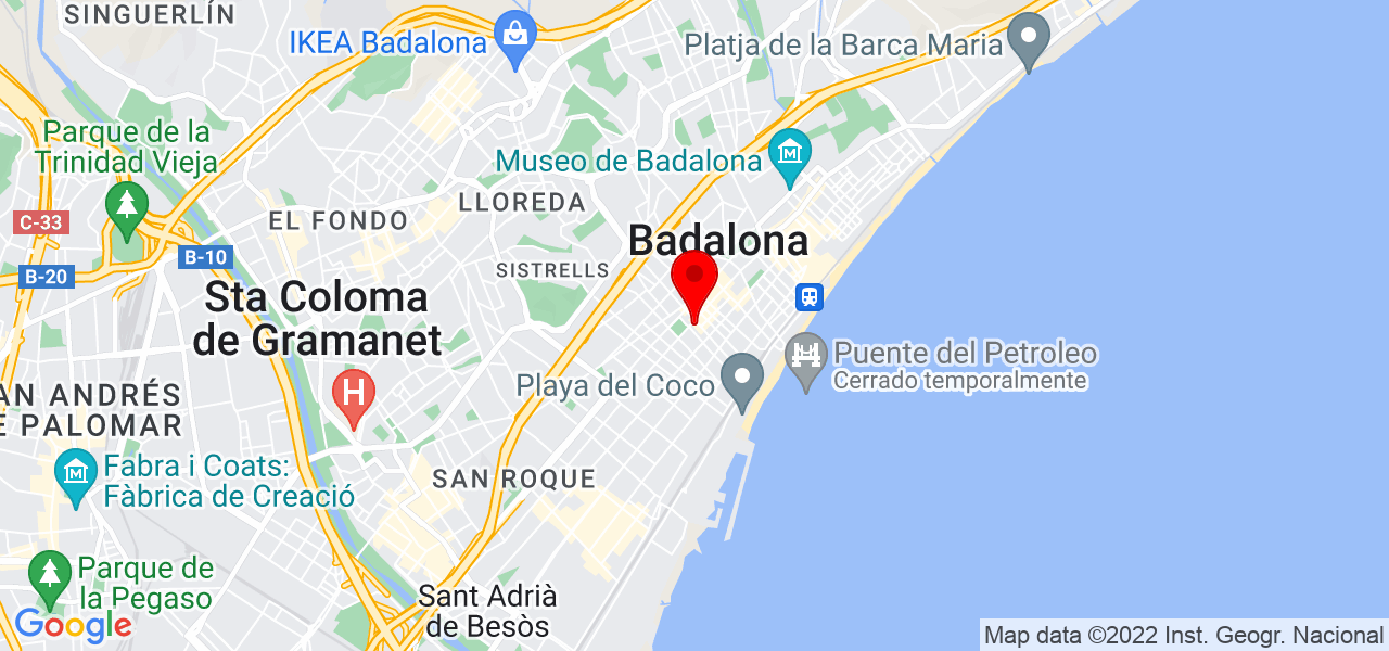 Laia Montany&agrave; - Cataluña - Badalona - Mapa