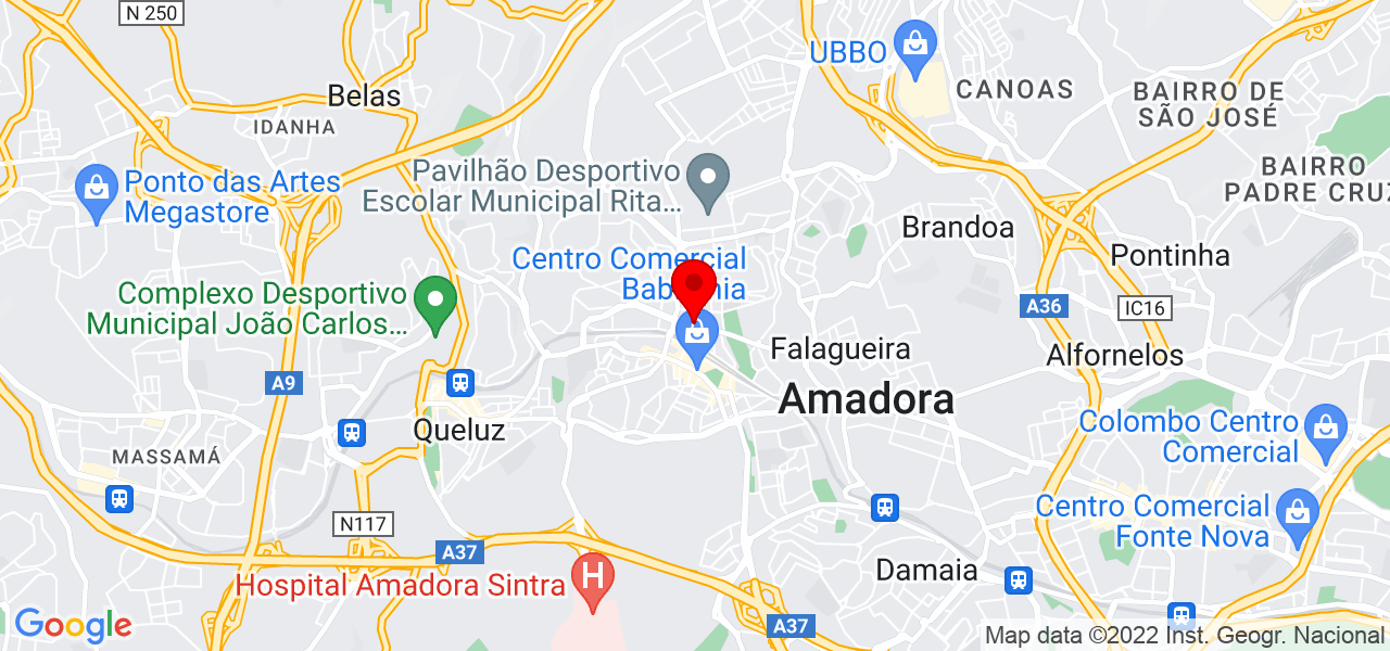 Isabela Barista - Lisboa - Amadora - Mapa