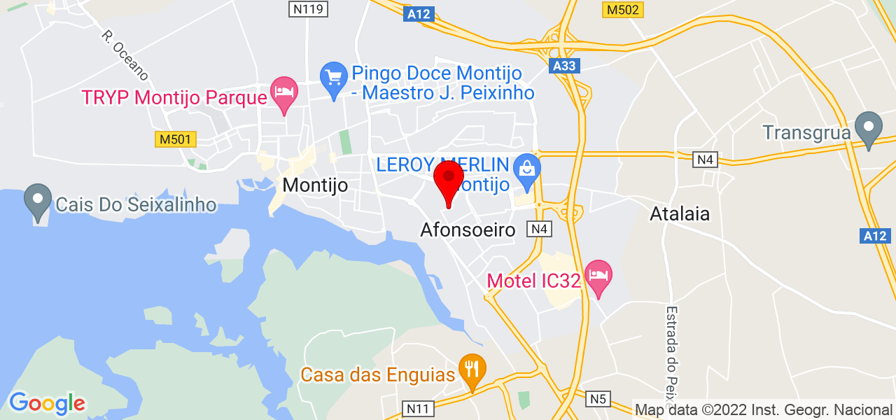 M&aacute;rio Martins - Setúbal - Montijo - Mapa