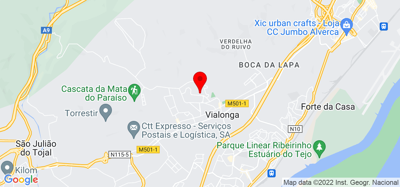 Joana - Lisboa - Vila Franca de Xira - Mapa