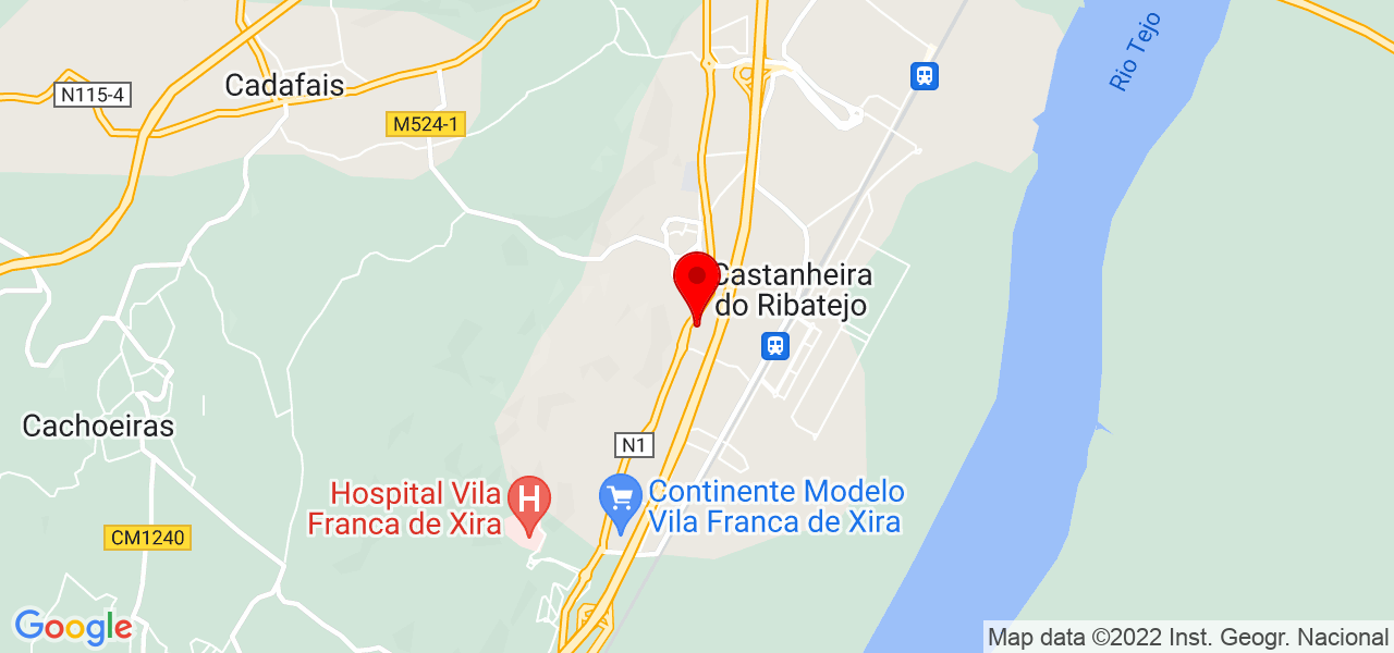 Tiago Alves - Lisboa - Vila Franca de Xira - Mapa