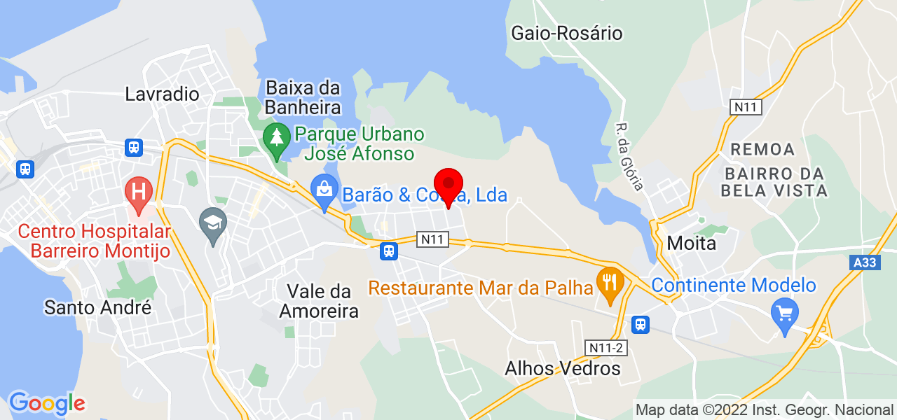 SOS Limpezas Sanchez - Setúbal - Moita - Mapa