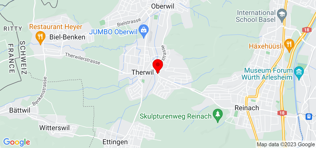 Ruggiero Bau & Service - Basel-Landschaft - Therwil - Karte
