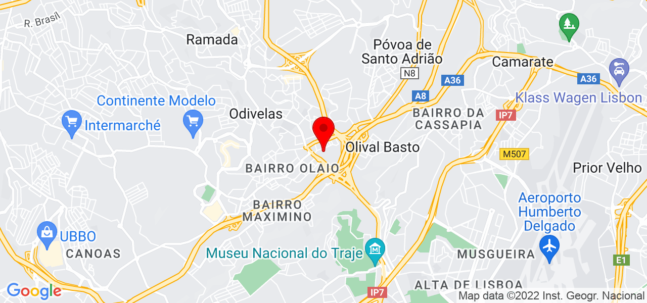 Hugo Miguel Mendes Sousa - Lisboa - Odivelas - Mapa