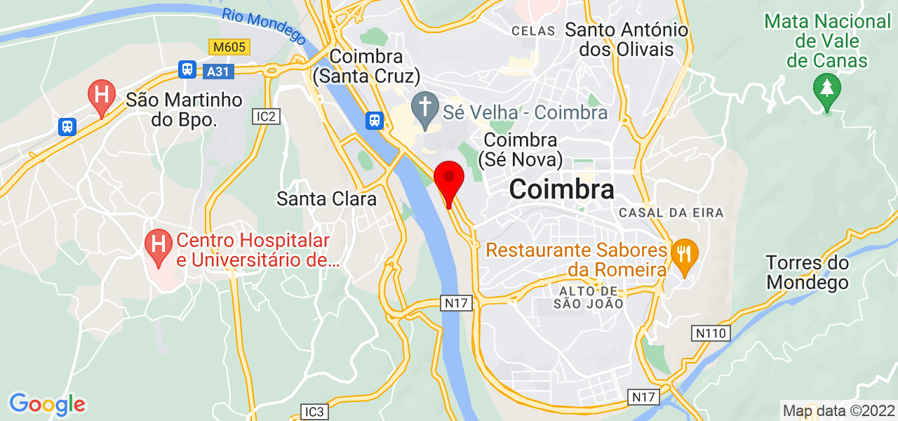 Rosely Miranda - Coimbra - Coimbra - Mapa
