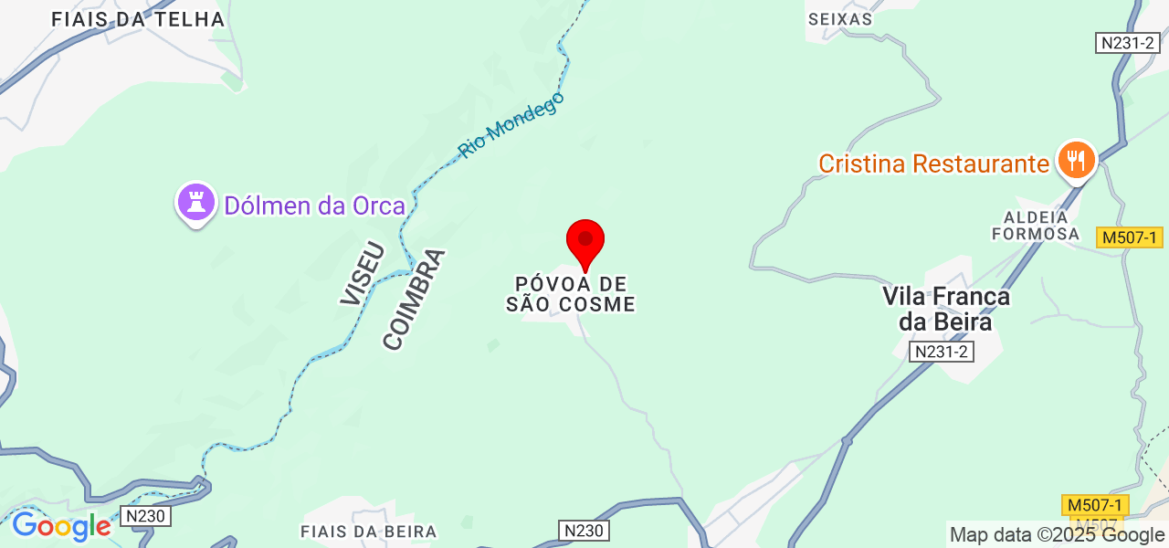 Paulo Santos - Coimbra - Oliveira do Hospital - Map