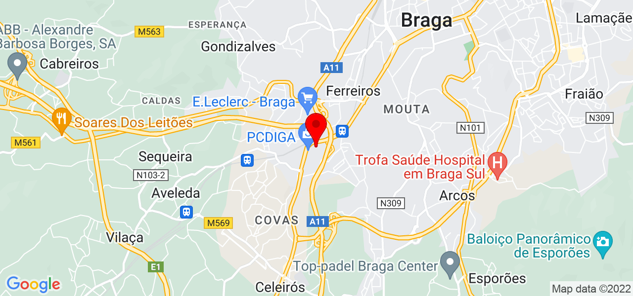 C&eacute;sar Sousa - Braga - Braga - Mapa