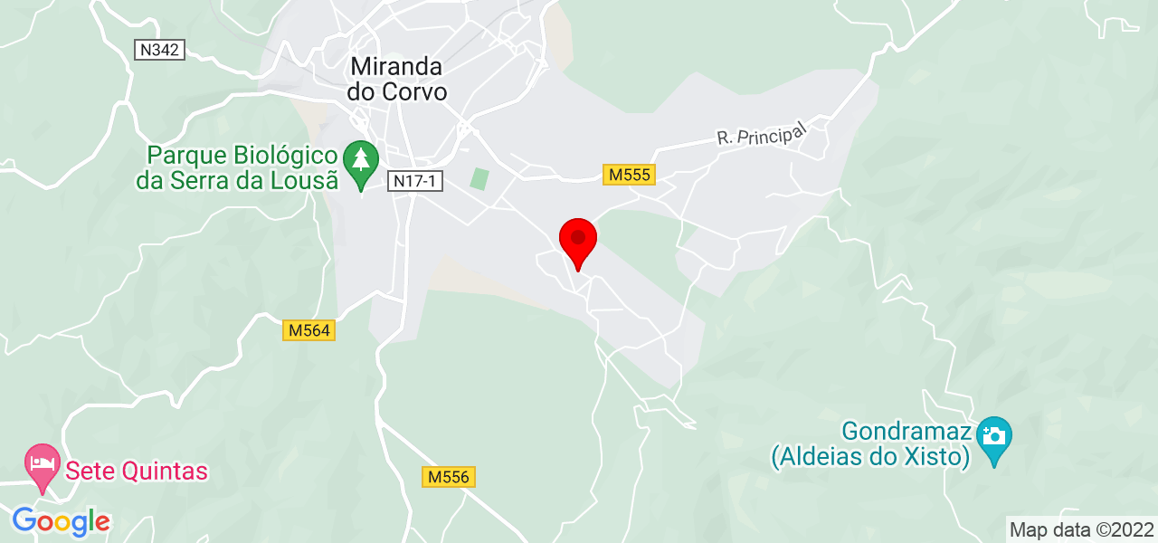 Francisco Ribeiro - Coimbra - Miranda do Corvo - Mapa