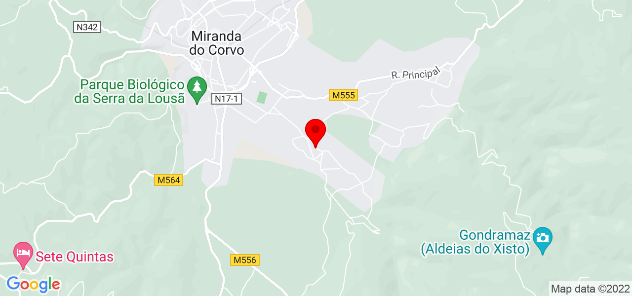 Filipa Gomes - Coimbra - Miranda do Corvo - Map