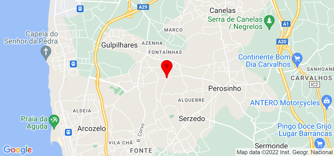 Nat&eacute;rcia - Porto - Vila Nova de Gaia - Mapa