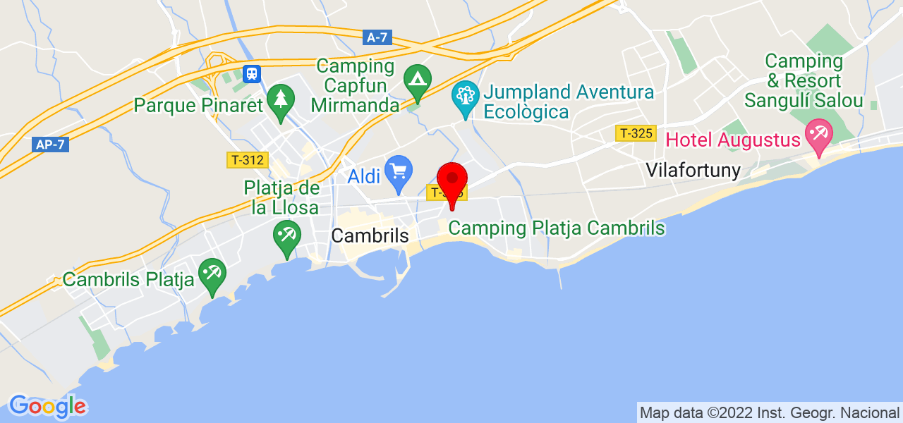 Espectaculos interactivos - Cataluña - Cambrils - Mapa