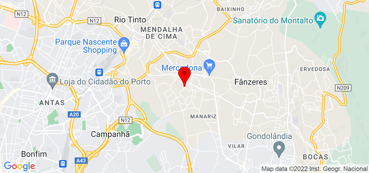 Mafalda Fonseca - Porto - Gondomar - Mapa