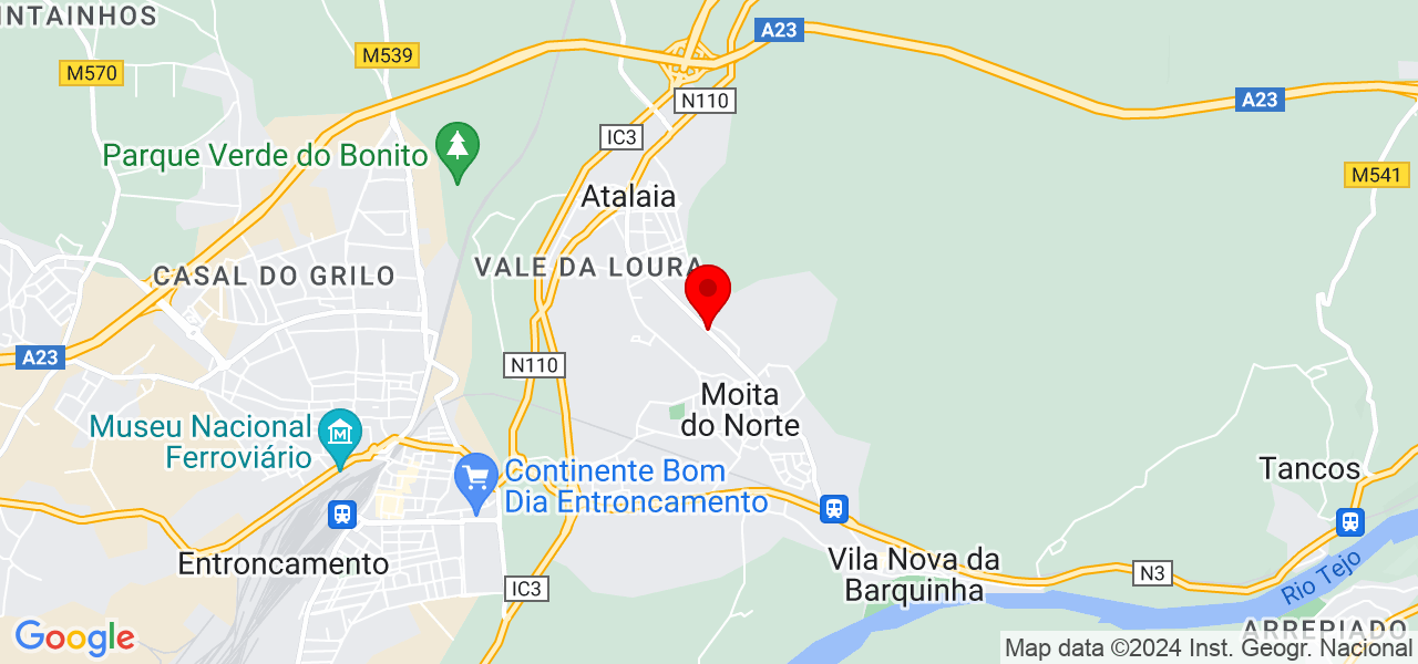 Tatiana - Santarém - Vila Nova da Barquinha - Mapa