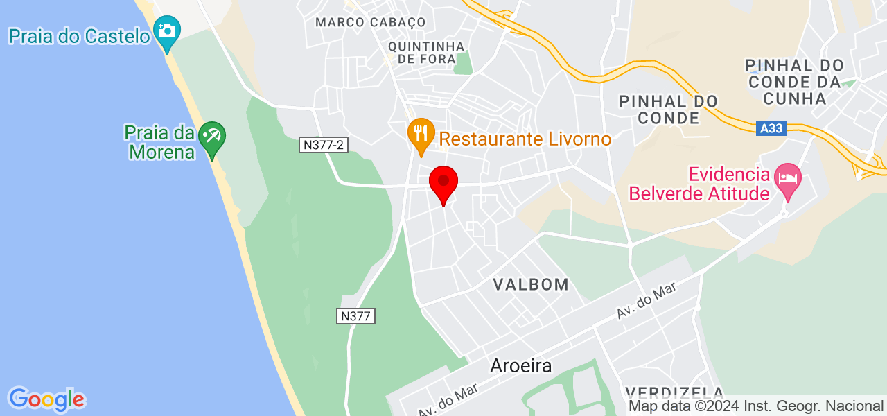 Rui Freitas Carpintaria UNIPESSOAL LDA - Setúbal - Almada - Mapa