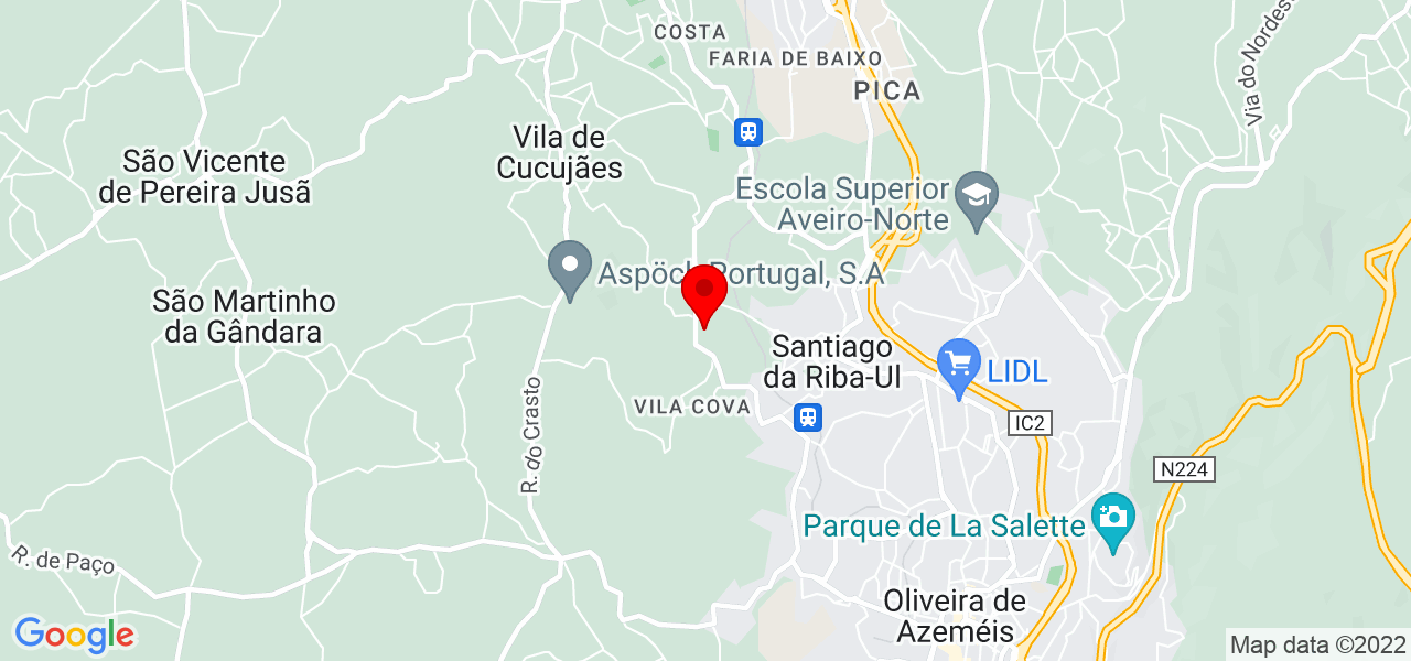 Fabio - Aveiro - Oliveira de Azeméis - Mapa