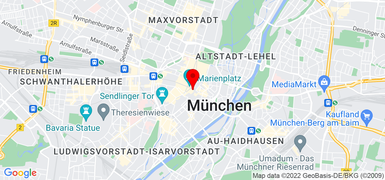 Tafelgold Catering München\nCatering Service München - Bayern - München - Karte