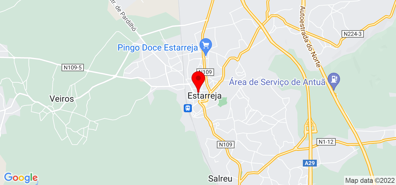 Maria do C&eacute;u - Aveiro - Estarreja - Mapa