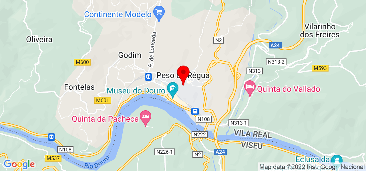 Lu&iacute;s Carvalho - Vila Real - Peso da Régua - Mapa