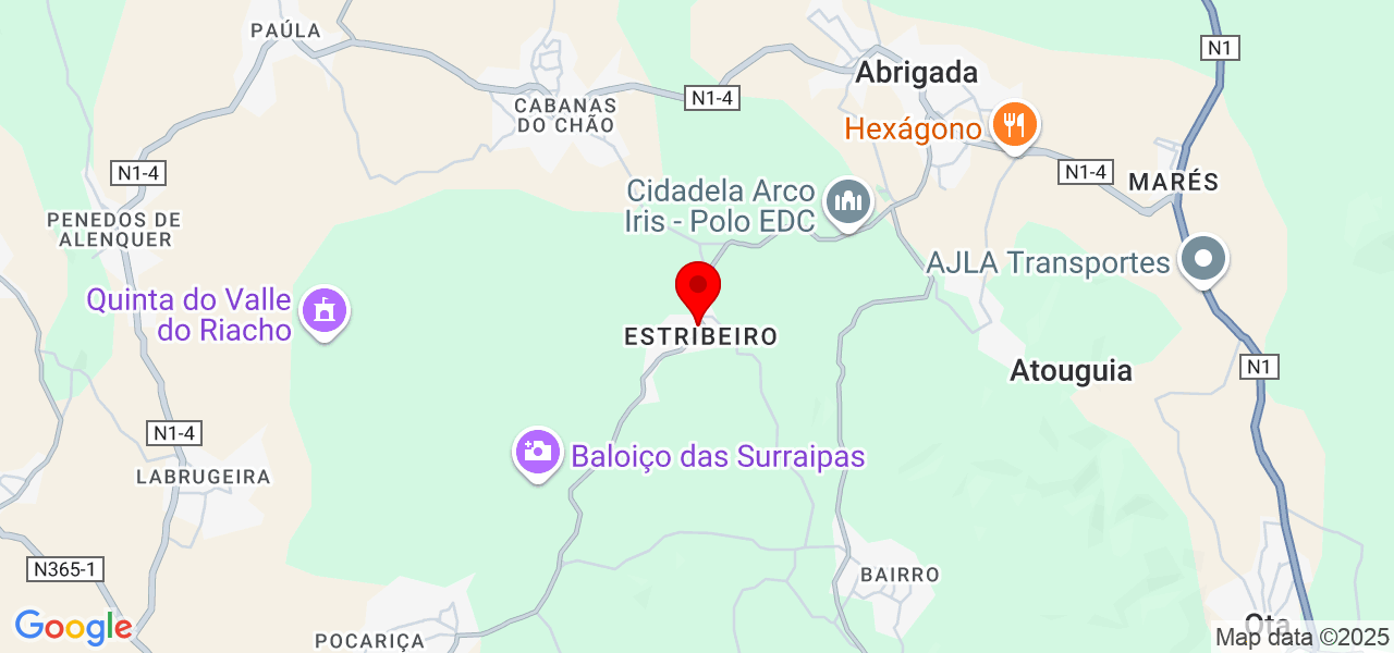 Sofia Mascarenhas - Lisboa - Alenquer - Map