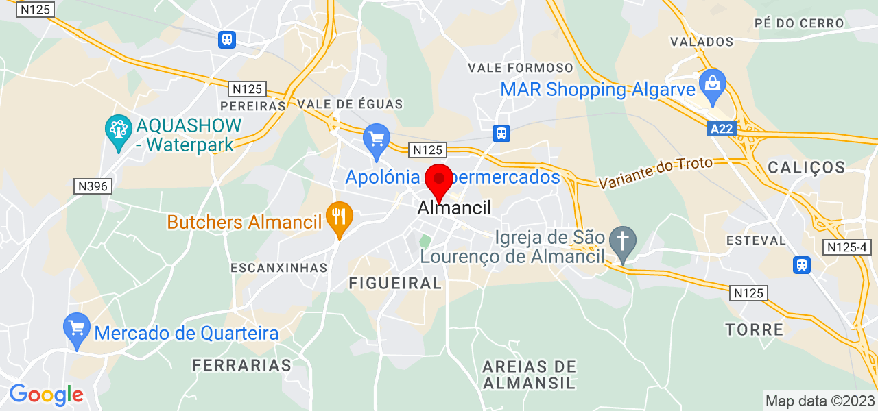 ANTONIO ARAUJO XAVIER - CONSTRU&Ccedil;&Otilde;ES, UNIPESSOAL LDA - Faro - Loulé - Mapa