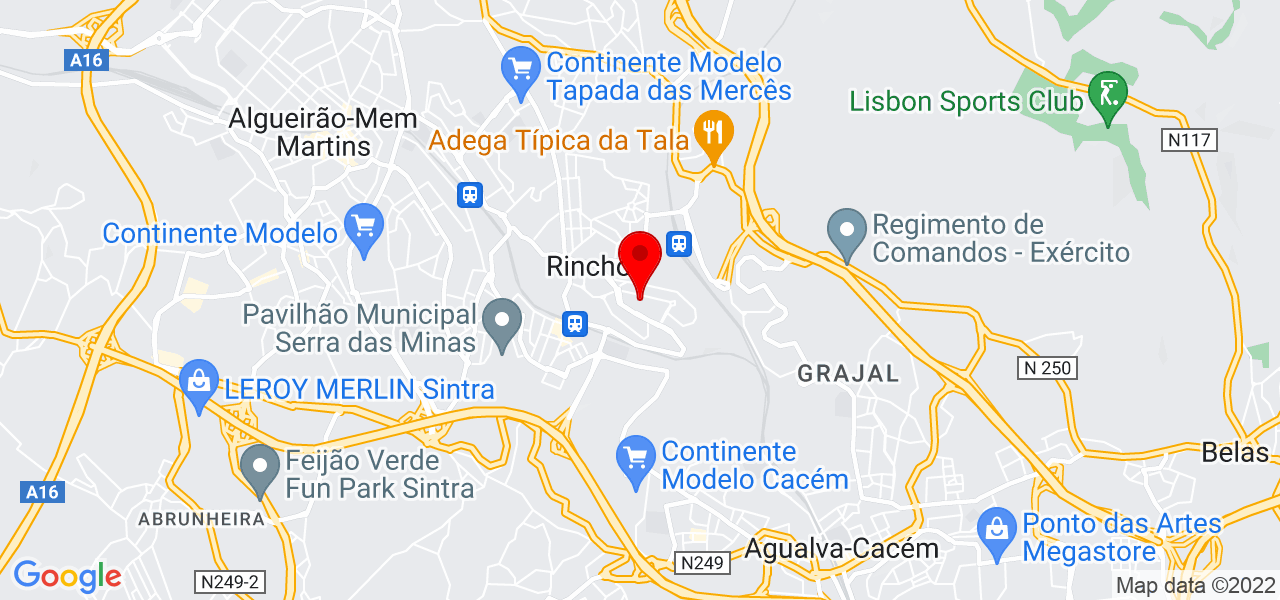 Ercelino Da Costa - Lisboa - Sintra - Mapa