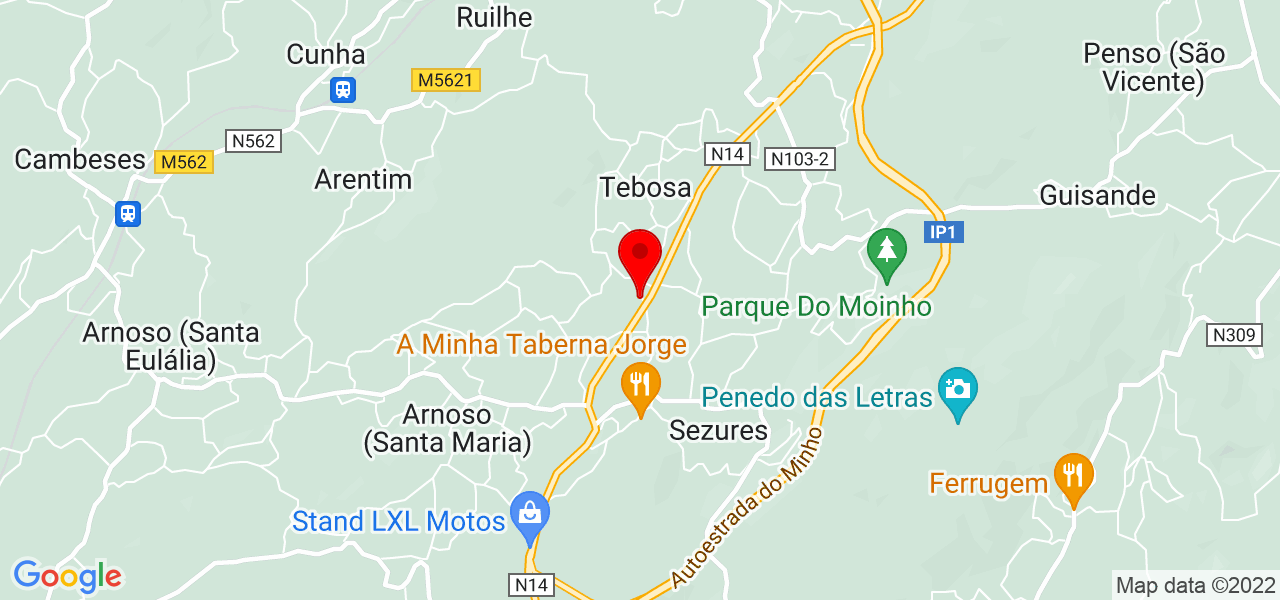 Hugo Ramos - Braga - Vila Nova de Famalicão - Mapa