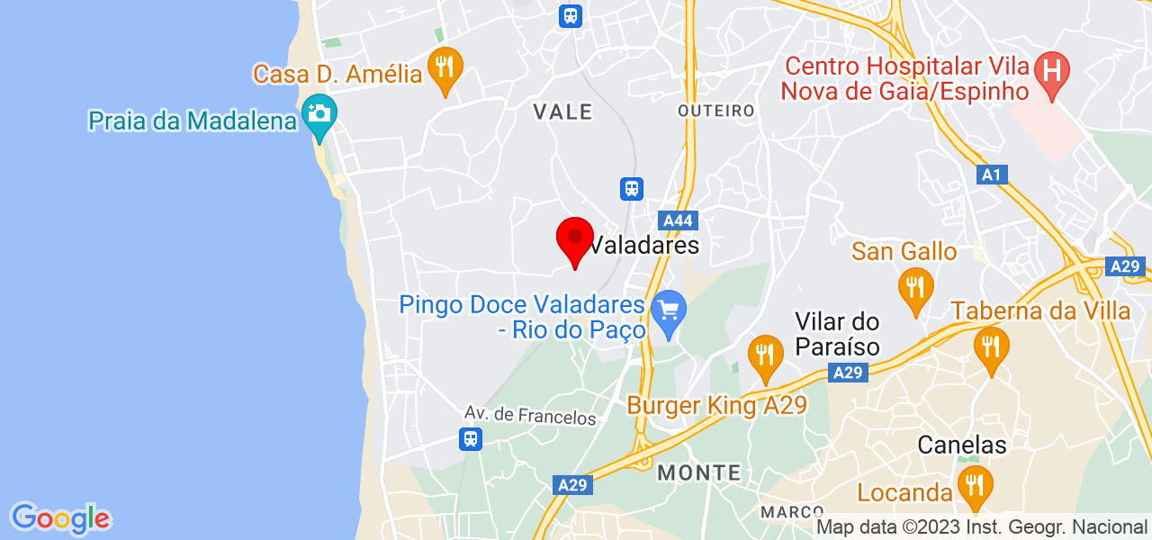 Vanessa - Porto - Vila Nova de Gaia - Mapa