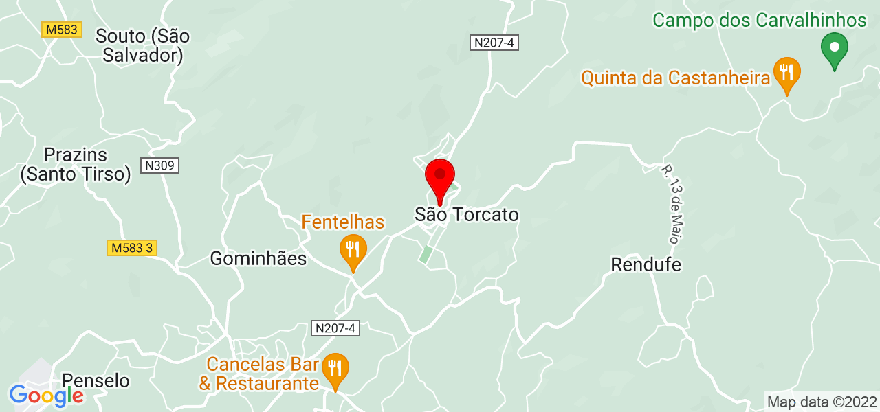 Vera Pinheiro - Braga - Guimarães - Mapa