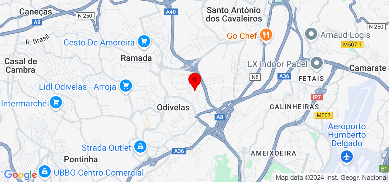 Nuno Almendra - Lisboa - Odivelas - Mapa