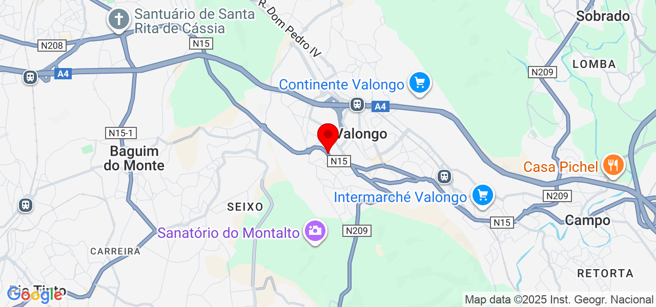 NR - Fitness Coach - Porto - Valongo - Mapa