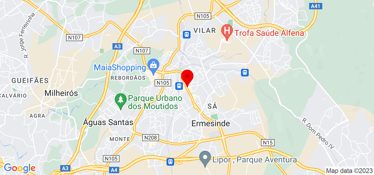 Sirlei Santana - Porto - Valongo - Map