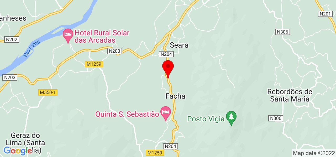 Sara vieira - Viana do Castelo - Ponte de Lima - Mapa