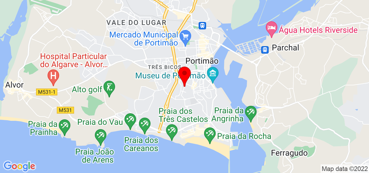silva - Faro - Portimão - Mapa