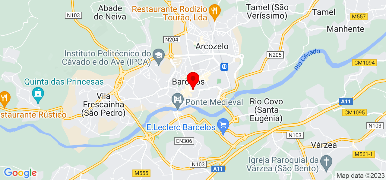 Luserno unipessoal - Braga - Barcelos - Mapa