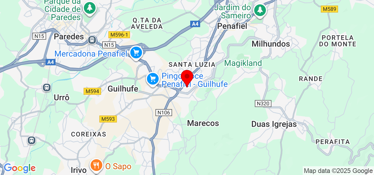 Anju’s Clean - Porto - Penafiel - Mapa