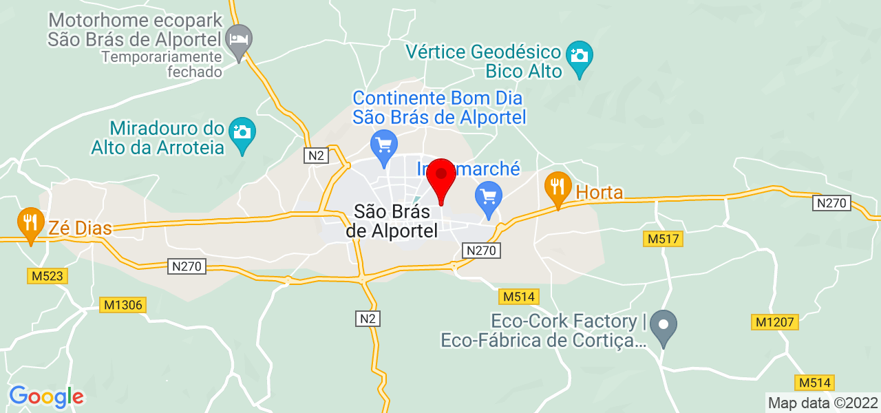 JService Bem Estar - Faro - São Brás de Alportel - Mapa