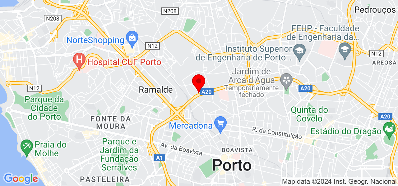 Luciane  Abreu - Porto - Porto - Mapa