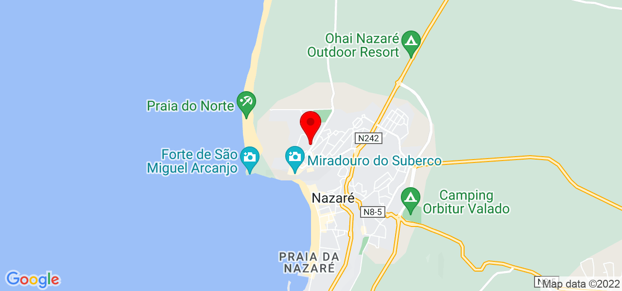 Juliana - Leiria - Nazaré - Mapa
