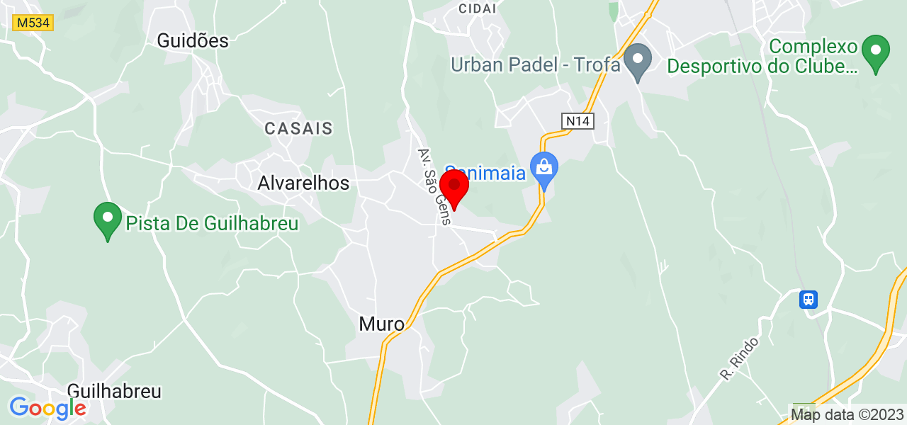 Inês Fernandes - Porto - Trofa - Map