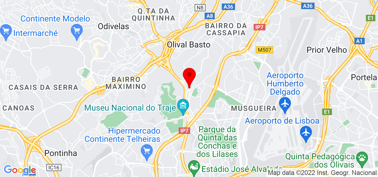 Madalena M.&ordf; Burnay - Lisboa - Lisboa - Mapa