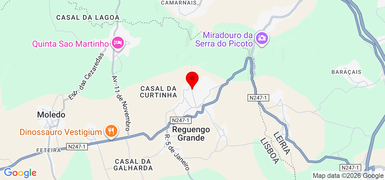 DG - Serviços Informáticos - Lisboa - Lourinhã - Mapa