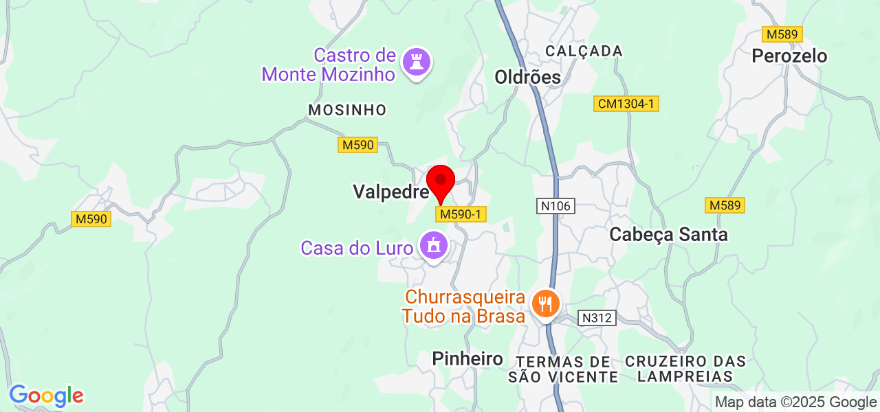 Francisco - Porto - Penafiel - Map
